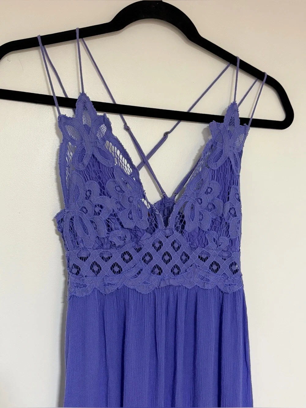 Free People Women’s Adella Purple Maxi Dress Size Small